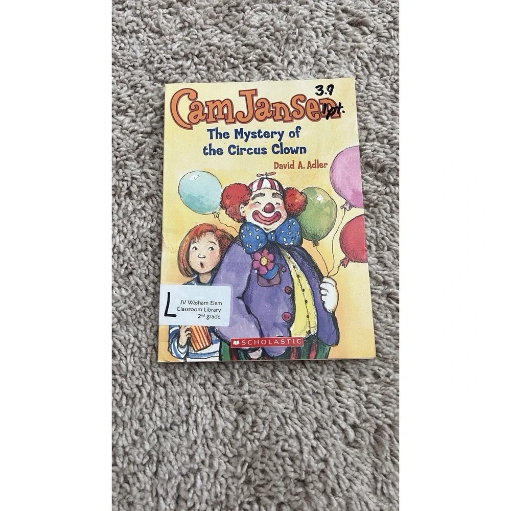 Cam Jansen The Mystery Of The Circus Clown By David A. Adler, Paperback Book